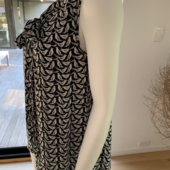 J.Crew Black and White Sleeveless Birdie Top - Picture 5 of 6